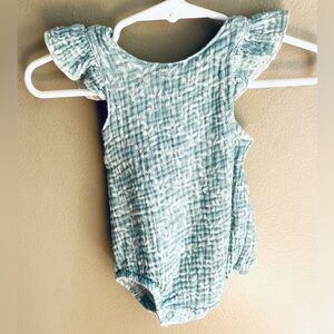 Starting out Green Baby Romper